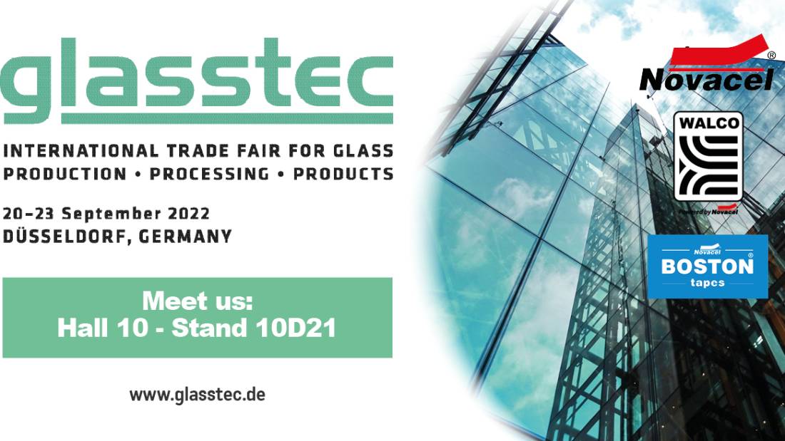 Omma Kaschiermaschine auf der Glasstec 2022 in Düsseldorf ausgestellt