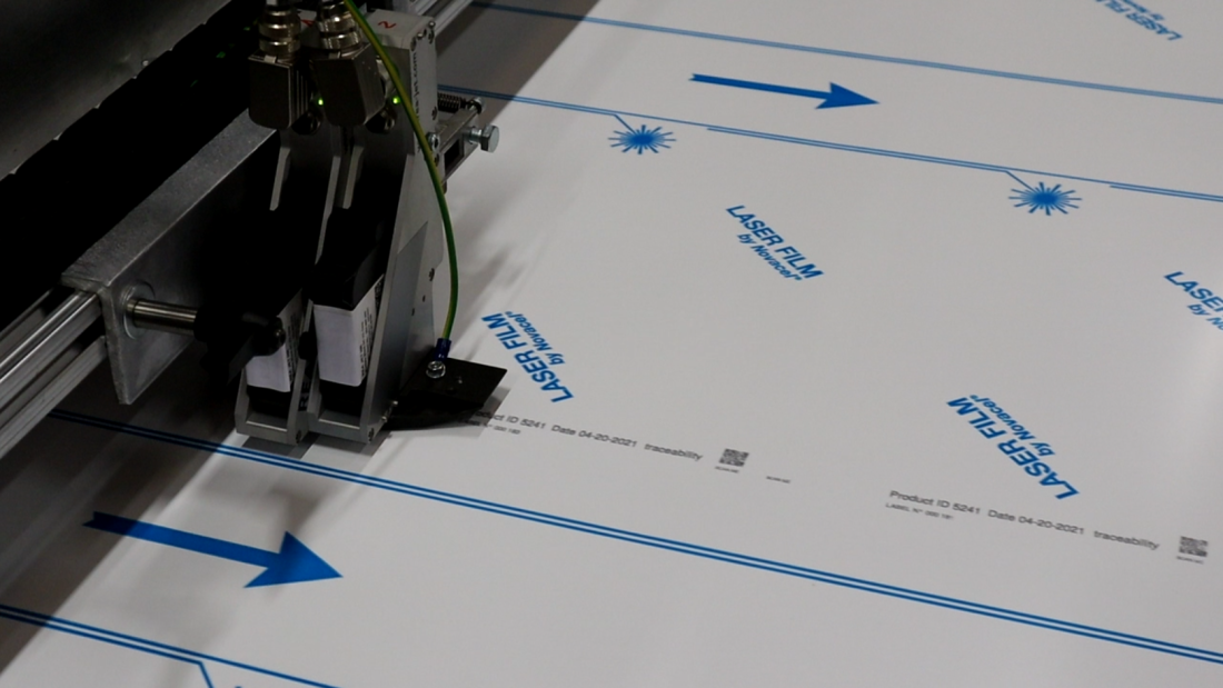 Printing personalised information on protective films