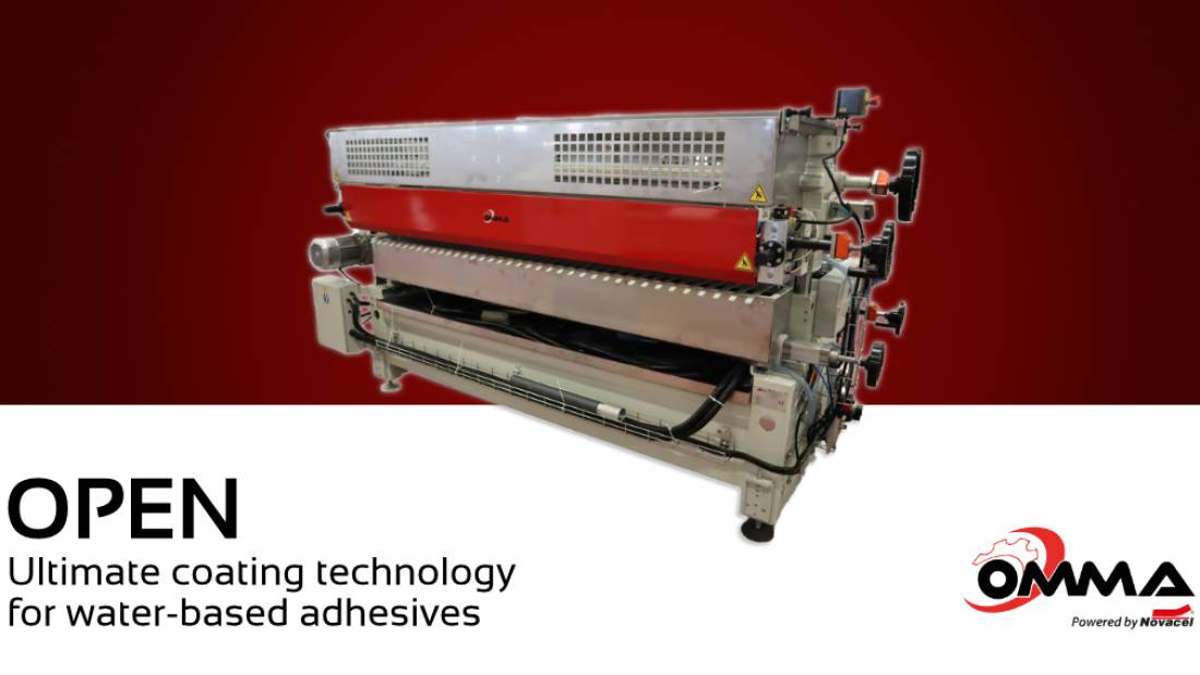 Scopri la spalmatrice OPEN per adesivi a base d'acqua